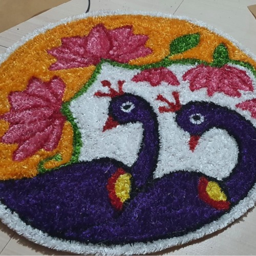 Woolen Rangoli Mat