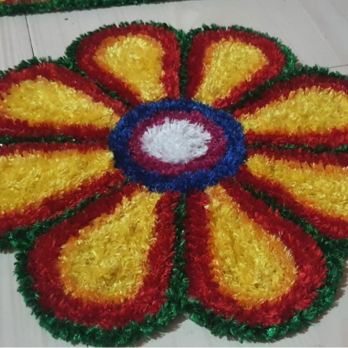 Woolen Rangoli Mat